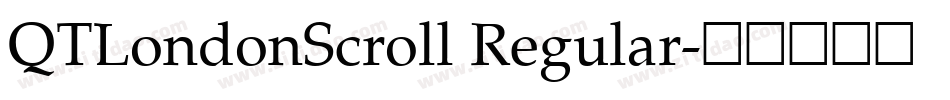 QTLondonScroll Regular字体转换